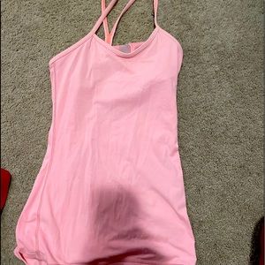 Light pink lululemon tank top